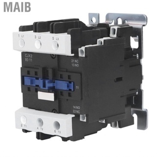 Maib Industrial AC Contactor  Easy Installation Sensitive AC110V 80A Electric Strong Bearing  3 Phase Low Voltage for Power Applications