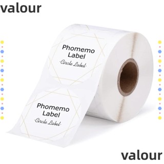 Valour สติกเกอร์ฉลากความร้อน กระดาษ ทรงกลม 2*2 นิ้ว อเนกประสงค์ สําหรับเครื่องพิมพ์ สีทอง