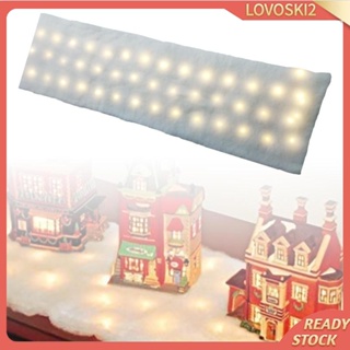 [Lovoski2] ผ้าห่มหิมะ พร้อมไฟ LED สําหรับตกแต่งคริสต์มาส ในร่ม