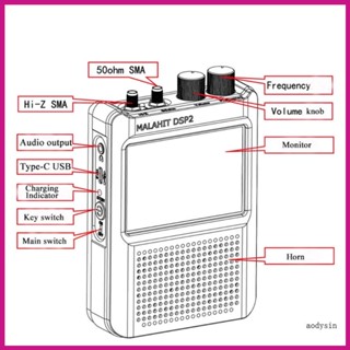 (ลดราคาสูง)aodysin.th ตัวรับสัญญาณเสียงรบกวน LCD DSP2 รุ่นที่สอง 5000mAh 3 5