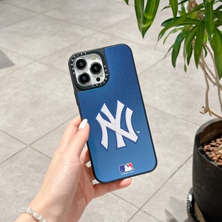 Casetify เคสโทรศัพท์มือถือ ซิลิโคนนิ่ม แบบป้องกันเต็มเครื่อง ลายแบรนด์ NY หรูหรา สําหรับ IPhone 13 14 Pro Max 12 Mini 11 Pro Max X Xr Xs 14 Plus 15 Pro Max Case