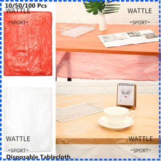 Wattle ผ้าปูโต๊ะ กันน้ํา แบบใช้แล้วทิ้ง สําหรับงานแต่งงาน งานเลี้ยงวันเกิด ห้องครัว 10 50 100 ชิ้น