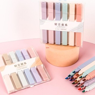 Seng ปากกามาร์กเกอร์ เรืองแสง 6 สี 6 ชิ้น