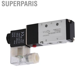 Superparis Pneumatic Solenoid Valve  Lightweight Simple Installation Safe Wear Proof Stable 2 Position 5 Way Aluminium Alloy for Replacement