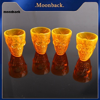 &lt;moonback&gt; ถ้วยใส่เครื่องดื่ม ลายกะโหลกฮาโลวีน ใช้ซ้ําได้ สําหรับตกแต่งปาร์ตี้ฮาโลวีน