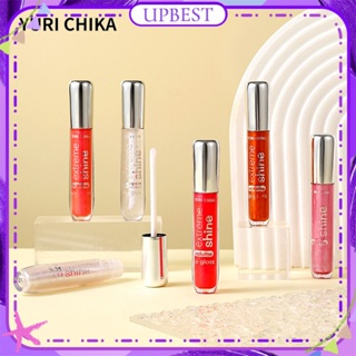 ♕ Yuri Chika Extreme Shine Lip Glaze Pearl Gloss Moisturizing Smooth Transparent Lip Oil Easy To Colour Long Lasting Lip Makeup 6 แบบ UPBEST