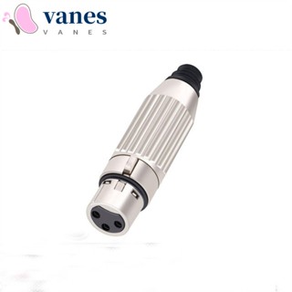 Vanes1 ปลั๊กสายเคเบิลเชื่อมต่อเสียงไมโครโฟน 3pin Xlr ตัวผู้ ทนทาน สําหรับคอนโซลเสียง