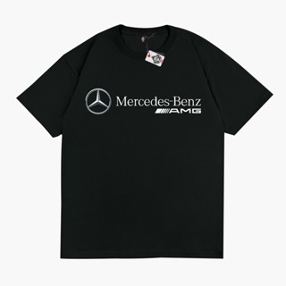 เสื้อยืดคอกลม แขนสั้น ผ้าฝ้าย 100% พิมพ์ลาย Mercedes-Benz Benz พลัสไซซ์ สําหรับผู้ชาย