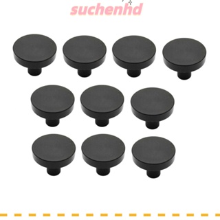 Suchenhd ลูกบิดตู้ ลิ้นชัก ทรงกลม สีดํา 1-1/5 นิ้ว 10 แพ็ค