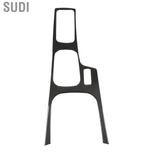 Sudi Console Gear Panel Cover Shift Trim Protective Real Carbon Fiber Temperature Resistant Self Adhesive for Auto