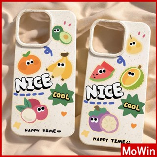 Mowin - เข้ากันได้สำหรับ เคสไอโฟน เคสไอโฟน11 เคส iphone 11กรณีเป็นมิตรกับสิ่งแวดล้อมสีขาวกรณีนุ่มปกป้องกล้องกันกระแทกอร่อยทุเรียนแตงโมเข้ากันได้กับ iPhone 14 13 PRO MAX 12 11 XR XS 7 8