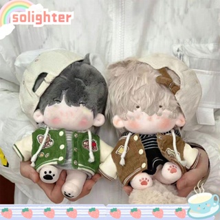 Solighter ชุดเครื่องแบบเบสบอล 20 ซม. แฟชั่น อุปกรณ์เสริม สําหรับตุ๊กตา