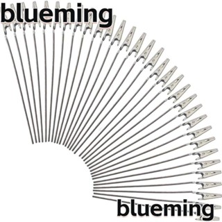 Blueming2 คลิปปากจระเข้ สเตนเลส สีเงิน ยาว 15 ซม. สําหรับตกแต่งลวดสลิง 50 ชิ้น