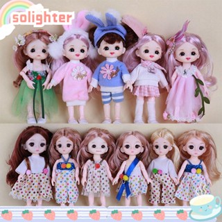 Solighter ชุดเสื้อผ้าตุ๊กตาแฟชั่น 1/12Bjd Molly Body 16 แบบ Obitsu 11 Ob11 สําหรับตุ๊กตา Ob11 Gsc 16~17 ซม.