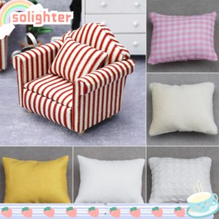 Solighter โต๊ะไม้จําลอง 9 แบบ 1/12 สําหรับตกแต่งบ้านตุ๊กตา 4 ชิ้น