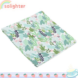 SOLIGHTER ผ้าฝ้าย สีเขียว ขนาด 50x50 ซม. ของขวัญ สําหรับคนอ้วน