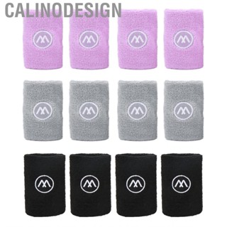 Calinodesign 2Pair Wrist Sweatband Basketball Sweat Absorbing Wristband Athletic HW