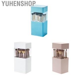 Yuhenshop Makeup Brush Holder 12 Hole Storage Ventilation Breathable Organizer Beauty Box