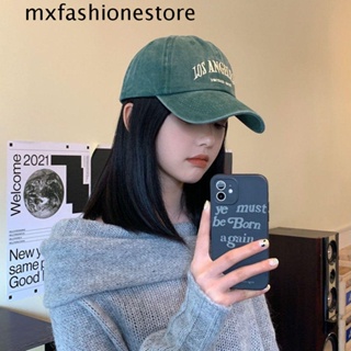 Mxfashione หมวกเบสบอลแฟชั่น ปักลายตัวอักษร ปรับได้ สําหรับผู้ชาย และผู้หญิง