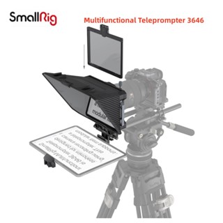 Smallrig 3646 แท็บเล็ต สมาร์ทโฟน Dslr Teleprompter มัลติฟังก์ชั่น แบบพกพา สําหรับ Ipad