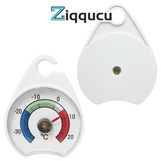 Ziqqucu เครื่องวัดอุณหภูมิตู้เย็น -30-20 องศาเซลเซียส เครื่องวัดอุณหภูมิตู้เย็น คลาสสิก หน้าปัดขนาดใหญ่ สําหรับตู้เย็น ช่องแช่แข็ง