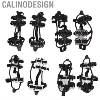 Calinodesign 1 Pair 24  Climbing Crampons Stainless Steel Snow Ice Shoe Cover Spare Part