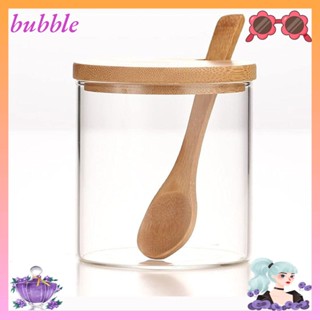Bubble กระปุกแก้วใส่เครื่องปรุง ขนาด 3.4*3.1 นิ้ว ทําความสะอาดได้ สําหรับร้านอาหาร
