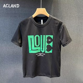 Acland เสื้อยืดผู้ชาย ผู้ชายเสื้อเชิ้ต เสื้อยืด ผ้านุ่ม ใส่สบาย ไม่หด ไม่ต้องรีด MTX2390KIR 37Z230911