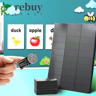 Rebuy สติกเกอร์กระดานดําแม่เหล็ก ทรงสี่เหลี่ยมผืนผ้า มีกาวในตัว ยืดหยุ่น DIY 30 ชิ้น ต่อแผ่น