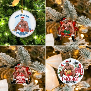 Barry Wood Santa Meme Christmas Ornament Tree Hanging Decor Acrylic Pendant