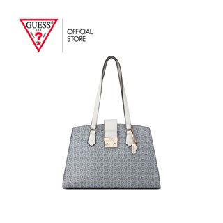 GUESS กระเป๋าถือ รุ่น SG884207 ZERNIK SATCHEL สีฟ้า