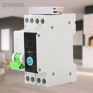 Gemini308 สมาร์ท WiFi Circuit Breaker พร้อมวัดรีโมทคอนโทรล สวิตช์ป้องกันการรั่วไหล 230V 1P + N 32A