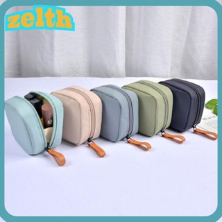 Zelth กระเป๋าเครื่องสําอาง กระเป๋าใส่เหรียญ ผ้าฝ้าย อเนกประสงค์