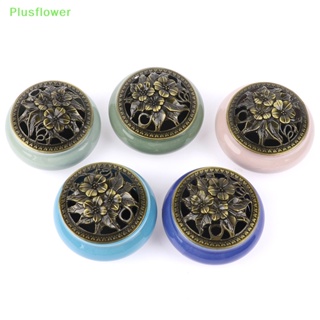 (Plusflower) กระถางธูปเซรามิค สไตล์วินเทจ สําหรับตกแต่งบ้าน 1 ชิ้น