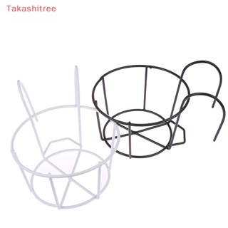 (Takashitree) ชั้นวางกระถางต้นไม้ แบบเหล็ก ทรงกลม สําหรับแขวนตกแต่งสวน รั้ว ระเบียงกลางแจ้ง