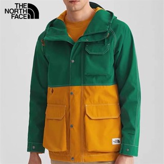 เสื้อแจ็กเก็ตกันลม ปักลาย The North Face 100% กันน้ํา มีซิป สําหรับผู้ชาย และผู้หญิง