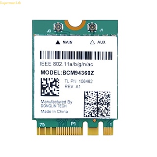 อะแดปเตอร์การ์ด WIFI ไร้สาย NGFF-M2 BT4 0 1200Mbps Dual-band BCM94360Z