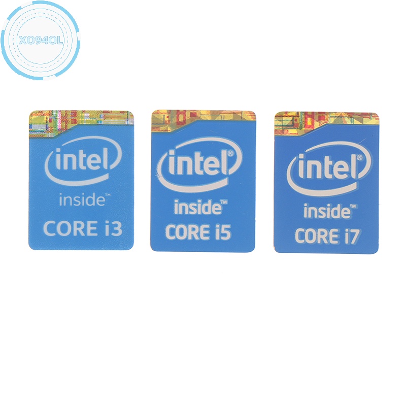 Xo94ol สติกเกอร์ฉลาก 4th Generation Intel Core I3 I5 I7 สําหรับตกแต่งโน้ตบุ๊ก 5 ชิ้น