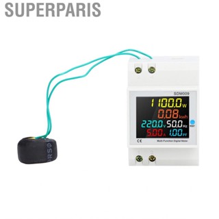 Superparis Power Factor  Single Phase Voltage Current Tester Meter 45Hz-65Hz 40‑300V