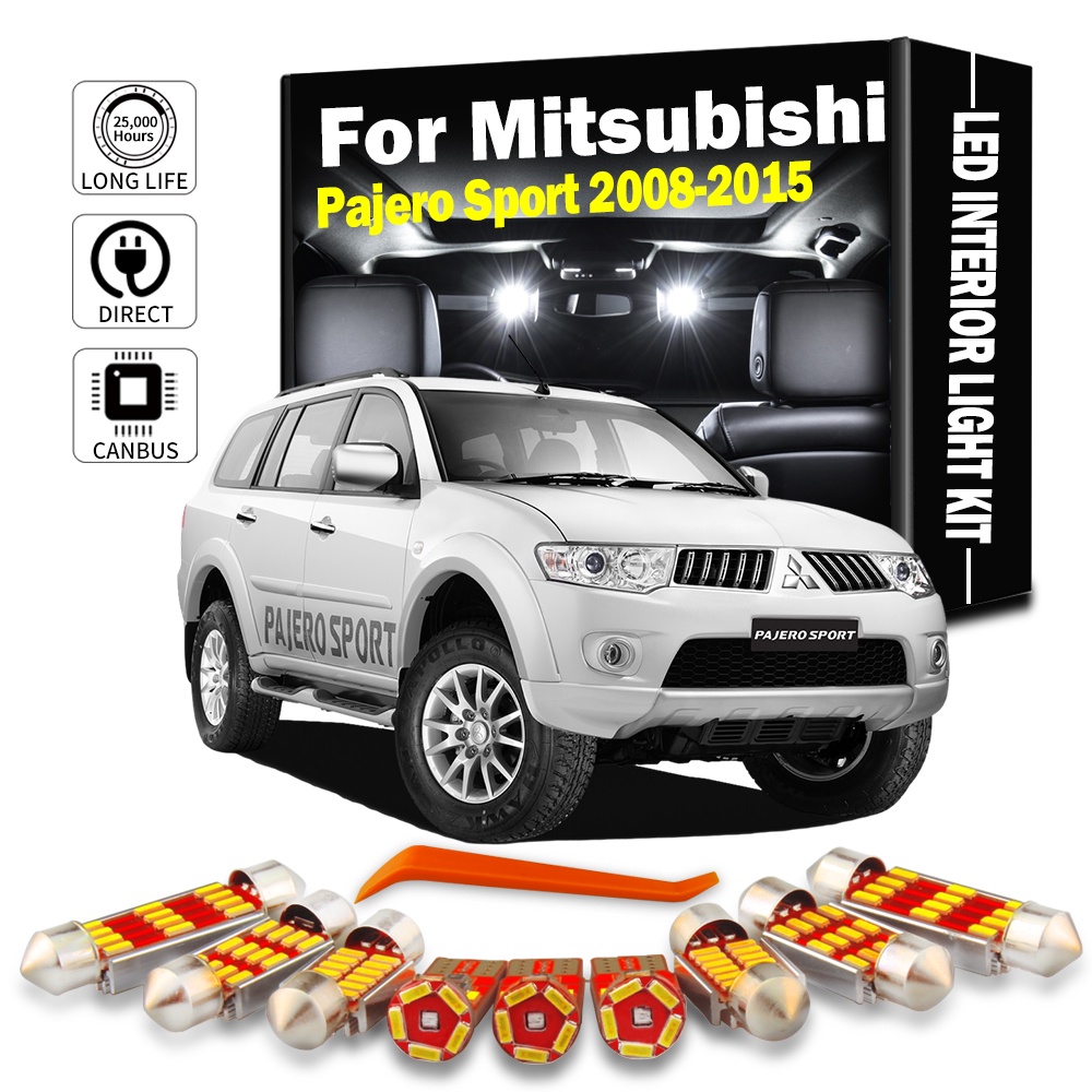ชุดหลอดไฟ LED 17 ชิ้น สําหรับ Mitsubishi Montero Shogun Pajero Sport 2 2008-2015