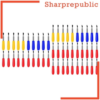 [Sharprepublic] ผ้าตัด 20 30 ชิ้น 45° ใบมีด สําหรับ 30°ใบมีดเปลี่ยน สําหรับ 60° ลึก