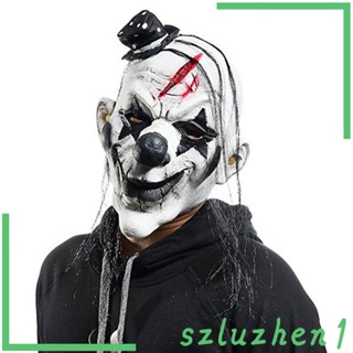 [Szluzhen1] ปลอกยางสวมหัว รูปตัวตลกฮาโลวีน สําหรับผู้ใหญ่