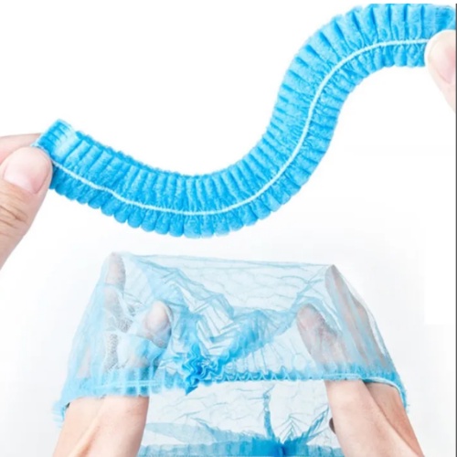 Rich Healthcare หมวกตัวหนอน เกรด A เเบบ เย็บ 2 เส้น หมวกคลุมผมใยสังเคราะห์ มี 4 สี Disposable Non woven Cap 50/100pcs - รูปที่ 2