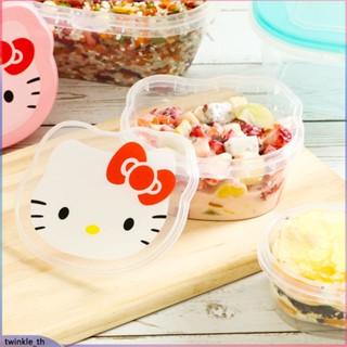 กล่องข้าวเกาหลี Hello Kitty กล่องข้าวพลาสติกนักเรียนกล่องผลไม้ปิดผนึก (twinkle.th)