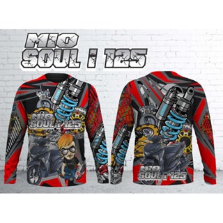 เสื้อแขนยาว ลาย Thailook สีแดง สําหรับขี่จักรยาน 130 Yamaha 2022 2023