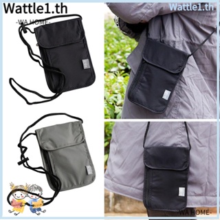 Wttle RFID กระเป๋าหนังสือเดินทาง ID กระเป๋าเอกสาร ไนล่อน กันน้ํา แบบพกพา อเนกประสงค์ สําหรับผู้หญิง