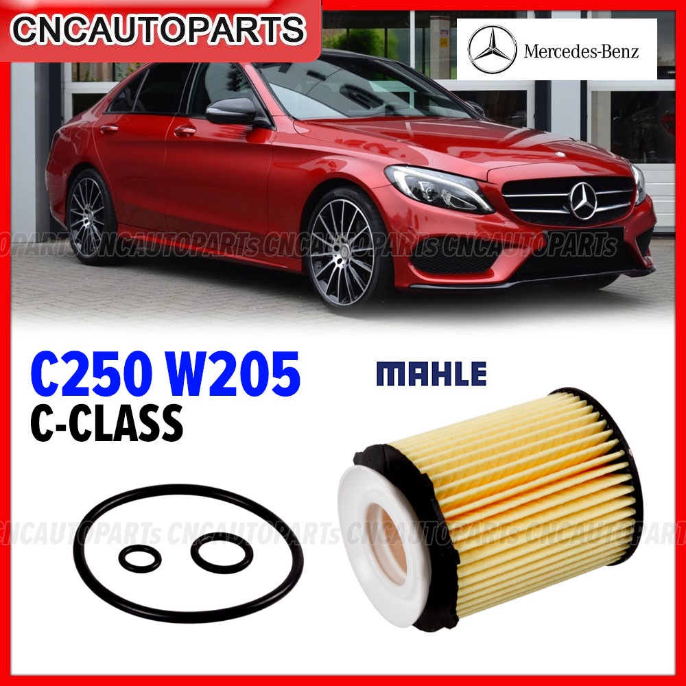 MAHLE ไส้กรองน้ำมันเครื่อง BENZ C250 W205 C-CLASS - 4ประตู , C-Coupe