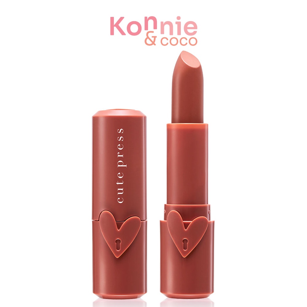 Cute Press Heart ID Creamy Lip 3.7g คิวท์เพรส ฮาร์ท ไอดี ครีมมี่ ลิปสติกเนื้อครีมนุ่มลื่น.