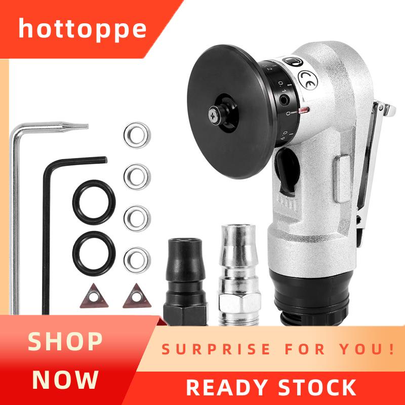【hottoppe】เครื่องลบมุมนิวเมติก แมนนวล เครื่องมือลบมุมเชิงเส้น โลหะ 45 องศา