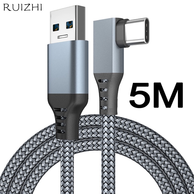 แว่นตา VR 3D USB A เป็น Type C 3 5 เมตร อุปกรณ์เสริม สําหรับ Oculus Quest2 Quest 2